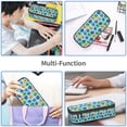 thumbnail image 2 of Geaub cartoon monster super large storage pencil case - multi-compartment, washable polyester, quick access design, easy grip handle, for students and professionals, 2 of 8