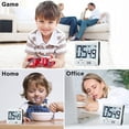 thumbnail image 3 of Large Display Kitchen Timer, Bold Digits, Loud Alarm, Magnetic Kickstand - White, 3 of 5