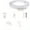 White, variant on Curtain Track Bendable U Shape Rail System for Custom Installation Includes 8 Rollers 3 Brackets Smooth Gliding