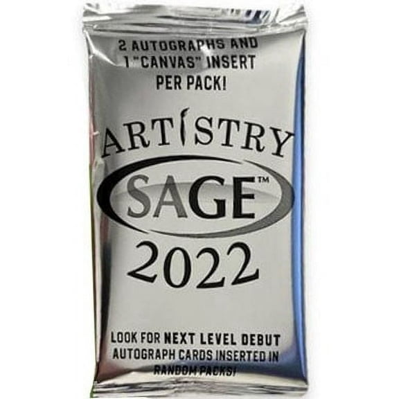 NFL 2022 Artistry Football Trading Card BLASTER Bonus Pack (2 Autographs, 1 Canvas Insert)