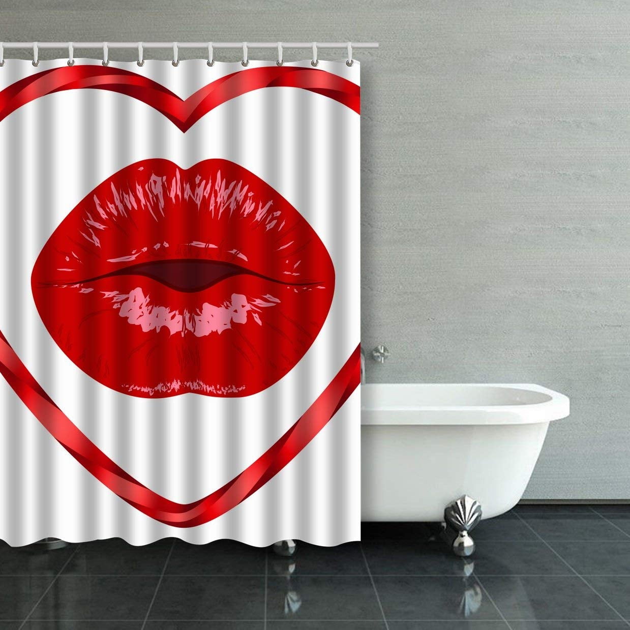 BPBOP Lips Women Kiss Mouth Heart Love Sexy Red Kissing Cartoon Sexy ...