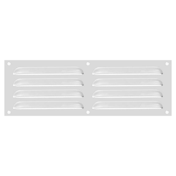 Uxcell Aluminum Vent Cover, Screen Air Grille Ventilation Cover HVAC Louvered Grill Built-in Mesh for Home 4x12 Inch