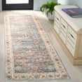 thumbnail image 2 of SAFAVIEH Arizona Vana Floral Machine Washable Runner Rug, Green/Beige, 2'6" x 6', 2 of 8
