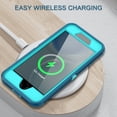 thumbnail image 3 of Petocase for 2022/2020/3rd/2rd iPhone SE Case,iPhone 8/7 Case,Built-in Screen Protector Shockproof Dust/Drop Proof 3 in 1 Full Body Rugged Heavy Duty Phone Cover for iPhone SE 2022/2020,Turquoise, 3 of 7