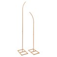 thumbnail image 6 of Miumaeov Set of 2 Gold Metal Wedding Arch Rack Flowers Frame Curved Top Backdrop Stand Party Events Decor, 6 of 15