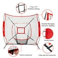 thumbnail image 4 of Baseball Tee Set, Baseball Traning Set with 7*7' Backstop Net and Baseball Batting Tee, Baseball Practice Set with Ball Caddy and Storage Bag, Bonus Strike Zone, Portable and Foldable, 4 of 9