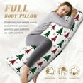 thumbnail image 5 of Lsque Buffalo Plaid Christmas Trees Body Pillow Case Cover,Ultra-Soft Microfiber Bed Pillow Cases 20x54 inches,Elegant Bedding,Breathable Durable Pillow Cover with Envelope Closure, 5 of 8