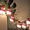 thumbnail image 3 of Wosthever Guirnalda de luces LED para árbol de Navidad de Papá Noel de 1,6/2M, copos de nieve, decoración navideña para el hogar, luz de hadas, Año Kits de decoración para fiestas No.02, 3 of 6