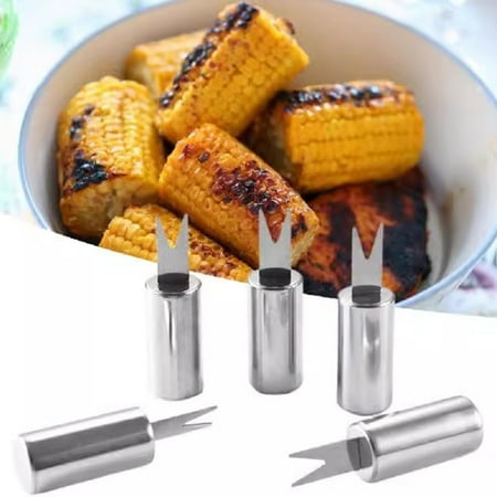 

Stainless Steel Corn Needle: BBQ Fork for Eating Corn