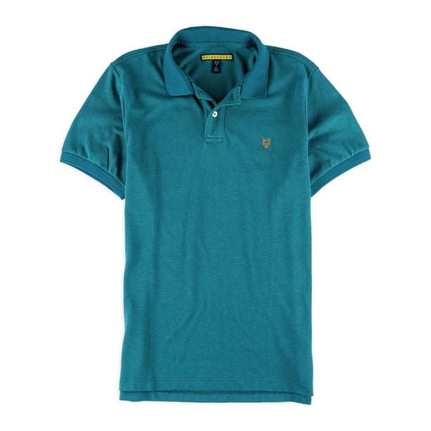Polo de Rugby Aeropostale Logo Hombre Verde Extragrande