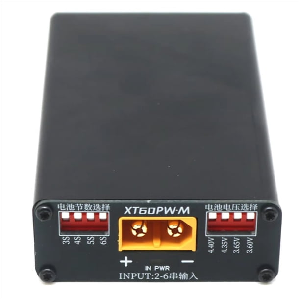 Cargador Rápido Bidireccional PD3.1 de 100 W, 2S-6S, 3S, 4S y 5S, Li-Ion, LiFePO4, , Carga USB para Drones.