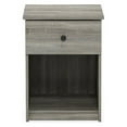 thumbnail image 4 of Furinno Lucca Nightstand with One Drawer, French Oak Grey, 4 of 7