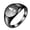 Black A, variant on Initial Rings for Men Women Letter Rose Flower Name Black Silver Gold Plated Size 4 Stainless Steel Cool Personalized Statement Simple Jewelry Gold D Size 10