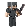 thumbnail image 3 of Minecraft Craft-A-Block Steve in Netherite Armor Figure, 3 of 6