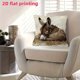 thumbnail image 5 of Funda de almohada de lino con estampado plano 2D | Adorable diseño de burro dormilón | Funda de cojín decorativa multicolor de 45 x 45 cm para sofá y cama, 5 of 6