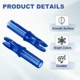 thumbnail image 3 of Uxcell Archery Arrows Nocks 6.2mm, Plastic Insert Arrow Nock Replacement Arrow Tails for Shooting Compound Recurve Transparent Blue, 3 of 7