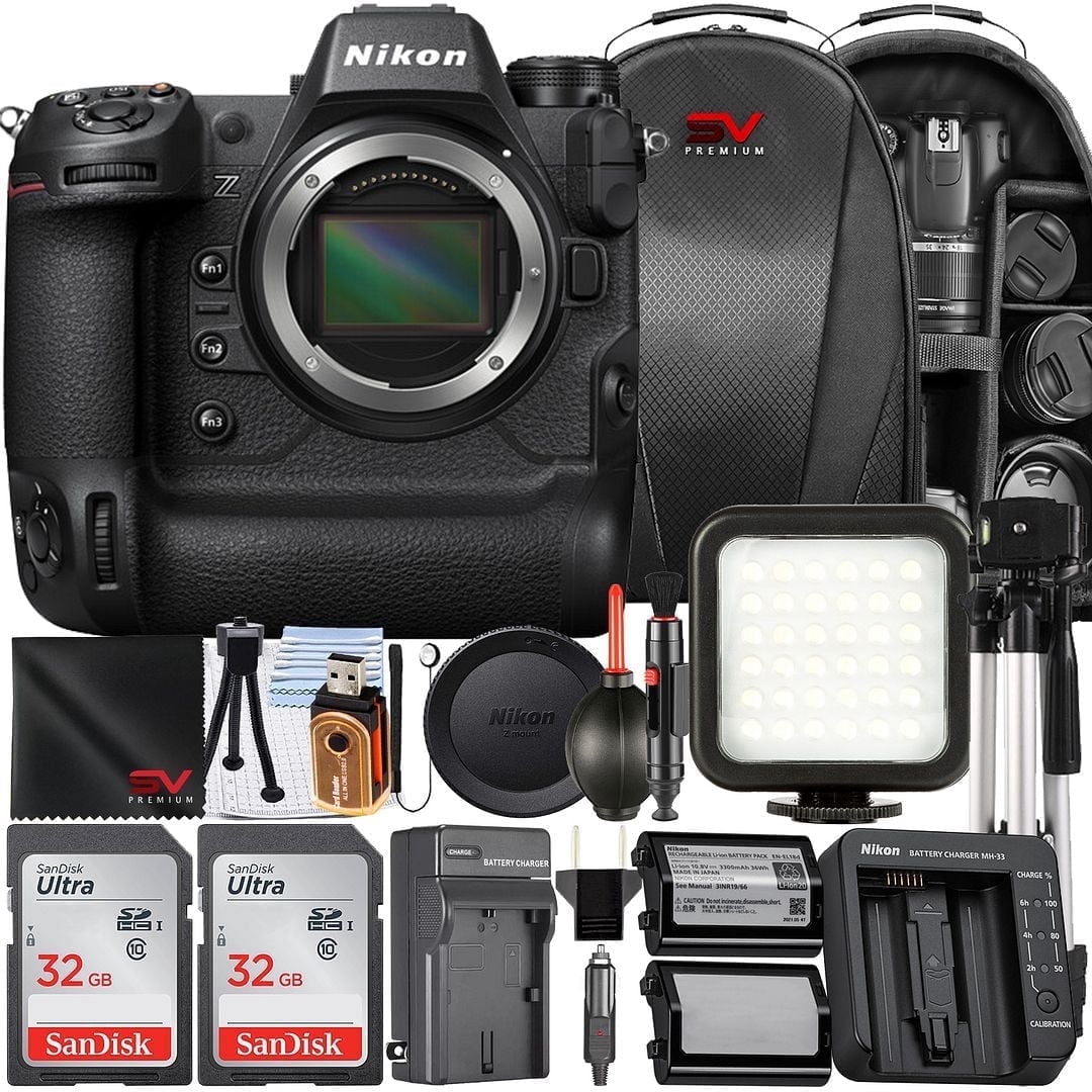 Nikon Z9 Mirrorless Camera (Body Only) with 2 Pack 64GB Memory