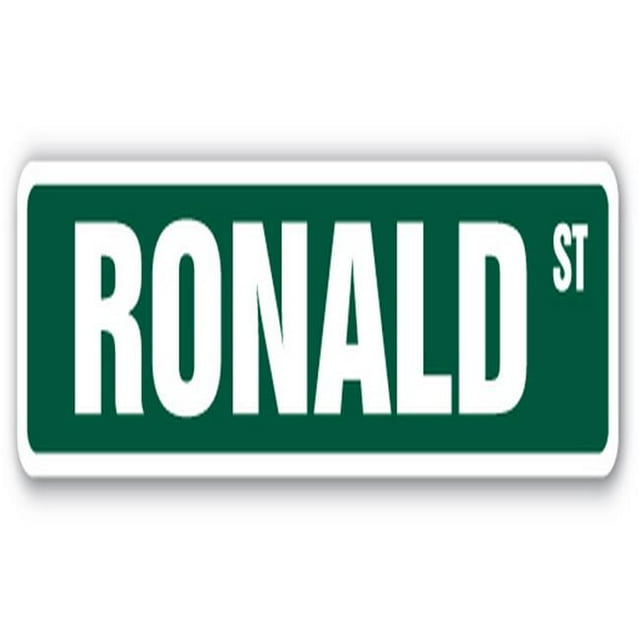 SignMission SS-RONALD 18 in. Ronald Street Childrens Name Room Sign
