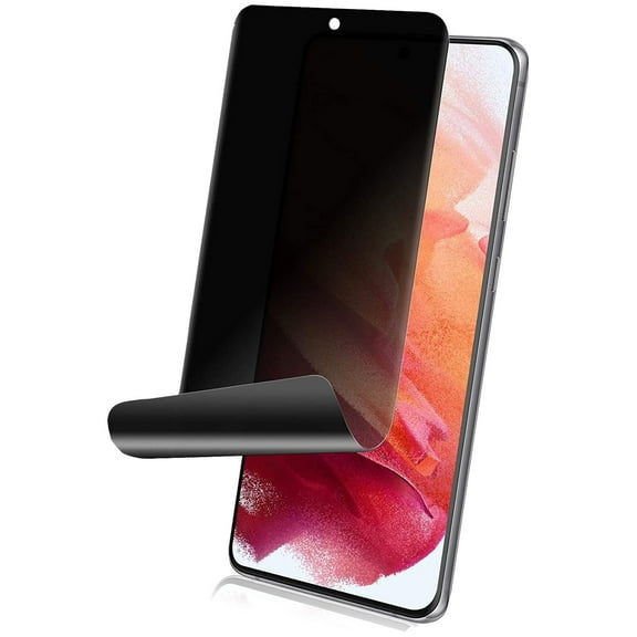 Privacy Screen Protector for Samsung Galaxy S22 - TPU Film [Fingerprint Works] Anti-Peep Anti-Spy Case Friendly 3D Edge for Galaxy S22 Model ONLY