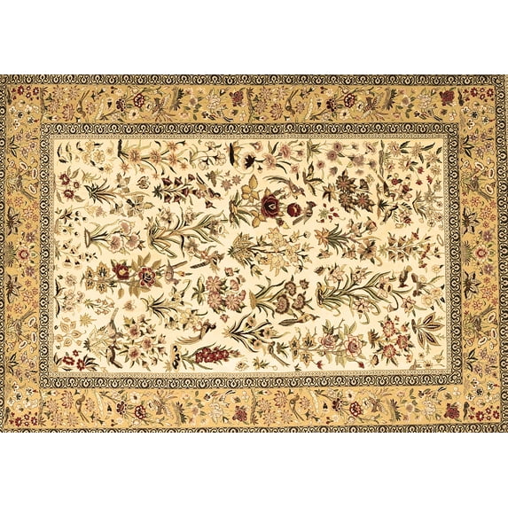 Ahgly Company Indoor Rectangle Persian Brown Traditional Area Rugs, 8' x 10'