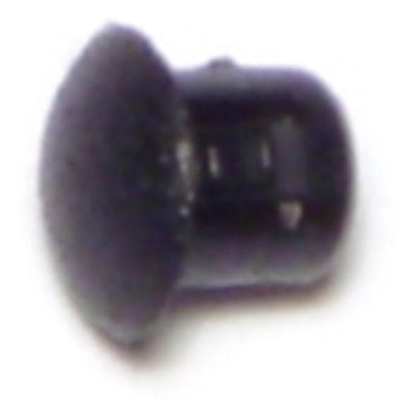 3/16" Black Nylon Plastic Flush Head Hole Plugs HPN-021 (18 pcs.)