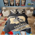 thumbnail image 2 of Erosebridal Sports Bedding Queen Size Teens, American Football Bedding Accessories, Black Brown, New Orleans, Breathable 7 Pieces, 2 of 5