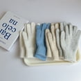thumbnail image 2 of Guantes de piel de conejo para mujer, de invierno, bonitos, de celebridades de Internet, gruesos, para estudiantes, cálidos, resistentes al viento, para ciclismo, para hombre, 2 of 6