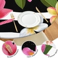 thumbnail image 4 of Pioneer Flower Floral Print Pattern Round Fitted Tablecloth with Elastic Edge,Dining Table Cover Waterproof,Outdoor Round Tablecloth for Camping,Dining,Indoor and Outdoor, 4 of 7