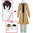 thumbnail image 1 of Disfraz de Anime Bungo Stray Dogs, Dazai Osamu, Chaqueta larga, abrigo, gabardina, uniforme, ropa de Halloween y Navidad, 1 of 4