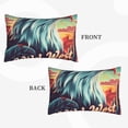 thumbnail image 2 of Pofeuu Western Style Bald Eagle Print Polyester Microfiber Plush Pillowcases, Super Soft and Cozy Pillow Case Covers with Envelop Closure（Pillow core not included）-14"x20", 2 of 6