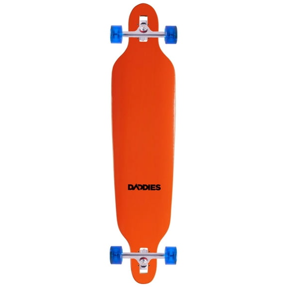 Daddies Logo Drop-Thru Longboard Complete - Orange