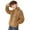style-01 Khaki, variant on Gubotare Boys Hooded Fleece Jacket Kids Boys Long Sleeve Fur Fleece Zip Up Jacket Thicken Solid Color Casual Warm Outerwear for Winter Size 5T 6T (Light Yellow,5-6 Years)