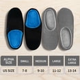 thumbnail image 5 of Men's Comfort Slippers Two-Tone Memory Foam Slipper, House Slippers for Men with Fuzzy Plush Lining Indoor and Outdoor, 5 of 7
