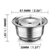 thumbnail image 3 of Cápsulas de acero inoxidable perfke Filtro de café reutilizable, 3 of 9