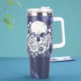thumbnail image 3 of Taza de café aislada del acero inoxidable del vaso de 40 onzas con la taza del agua de la manija y de la tapa, 3 of 7