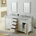 thumbnail image 4 of J & J 6070D12-WBK 70 in. Pearl white Shutter double vanity sink cabinet with black granite, 4 of 4