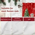 thumbnail image 7 of Valances for Windows Merry Christmas Words Rod Pocket Short Curtain for bathroom living room bedroom Winter Snowman Snowflake 1 Panel 54x18in, 7 of 7