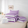 thumbnail image 6 of Erosebridal Minimalist Stripe 7-Piece Twin Bedding,Mid-Century Striped Bedding Comforter Set,Colorful Stars Reversible, 6 of 7