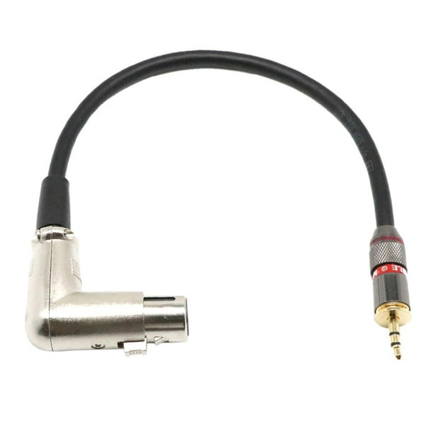 Cable XLR Macho A Jack Estéreo 3,5mm – Conectores Chapados En Oro, Aleación Aluminio, Sonido Profesional