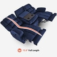 thumbnail image 5 of MCombo 3 Seat Power Reclining Sofa with Drop Down Table for Living Room, Heat, Vibration, USB Ports, Navy Blue, 5 of 8