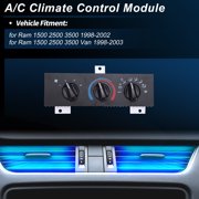 Unique Bargains A/C Heater Climate Control Switch Module Panel for Ram 1500 2500 3500 1998-2002 HVAC Climate Temp Unit No.55055459AF/55055459AE/55055466AC/55055466AD