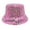 Hot Pink, variant on Mens Bucket Hat, Yigetop Sequins Bucket Hat for Women Men Glitter Sequins Strips Fisherman Hat Unisex Reversible Sun Hat for Beach Outdoor Womens Bucket Hat Hot Pink M
