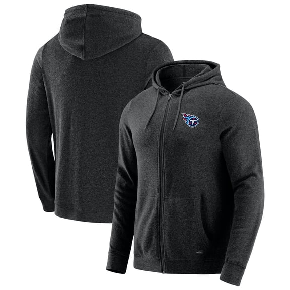 Men's J. Palmer Dark Heather Gray Tennessee Titans Players Lounge Tri-Blend Full-Zip Hoodie