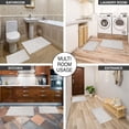thumbnail image 5 of Ottomanson Chimera Non-Slip Rubberback Polyester Cream Bath Rug Set, 2 Piece, 5 of 8