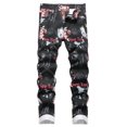 thumbnail image 1 of Pantalones vaqueros Baylvn, casual, floral, letra de mariposa, Nueva York, 1 of 7
