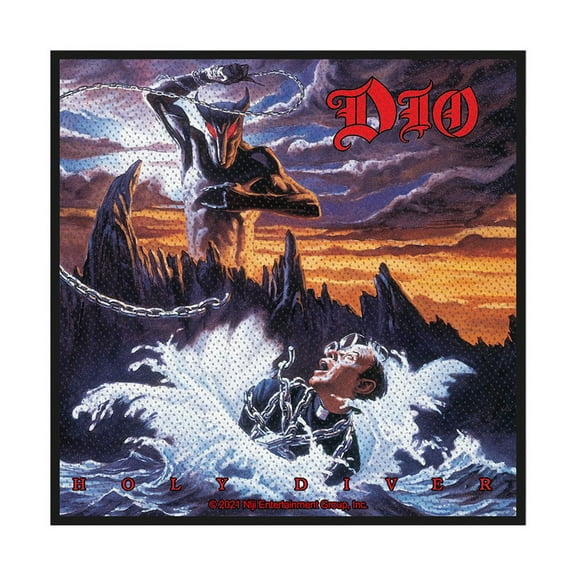 Men's Dio Holy Diver Woven Patch Black