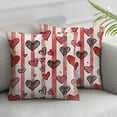 thumbnail image 3 of BANET  Garden Art Throw Pillow Cover Set of 2, Different Flowers Botanical Growth in Abstract Style Romantic Arrangement, Decorative Square Covers for Couch Bed &amp; Sofa, Beige Slate Blue 12x12in, 3 of 7