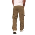 thumbnail image 5 of Rexolia Mens Cargo Pants Breathable Multi Pocket Work Pants Elastic Waist Straight Leg Casual Outdoor Utility Daily Khaki XL, 5 of 6