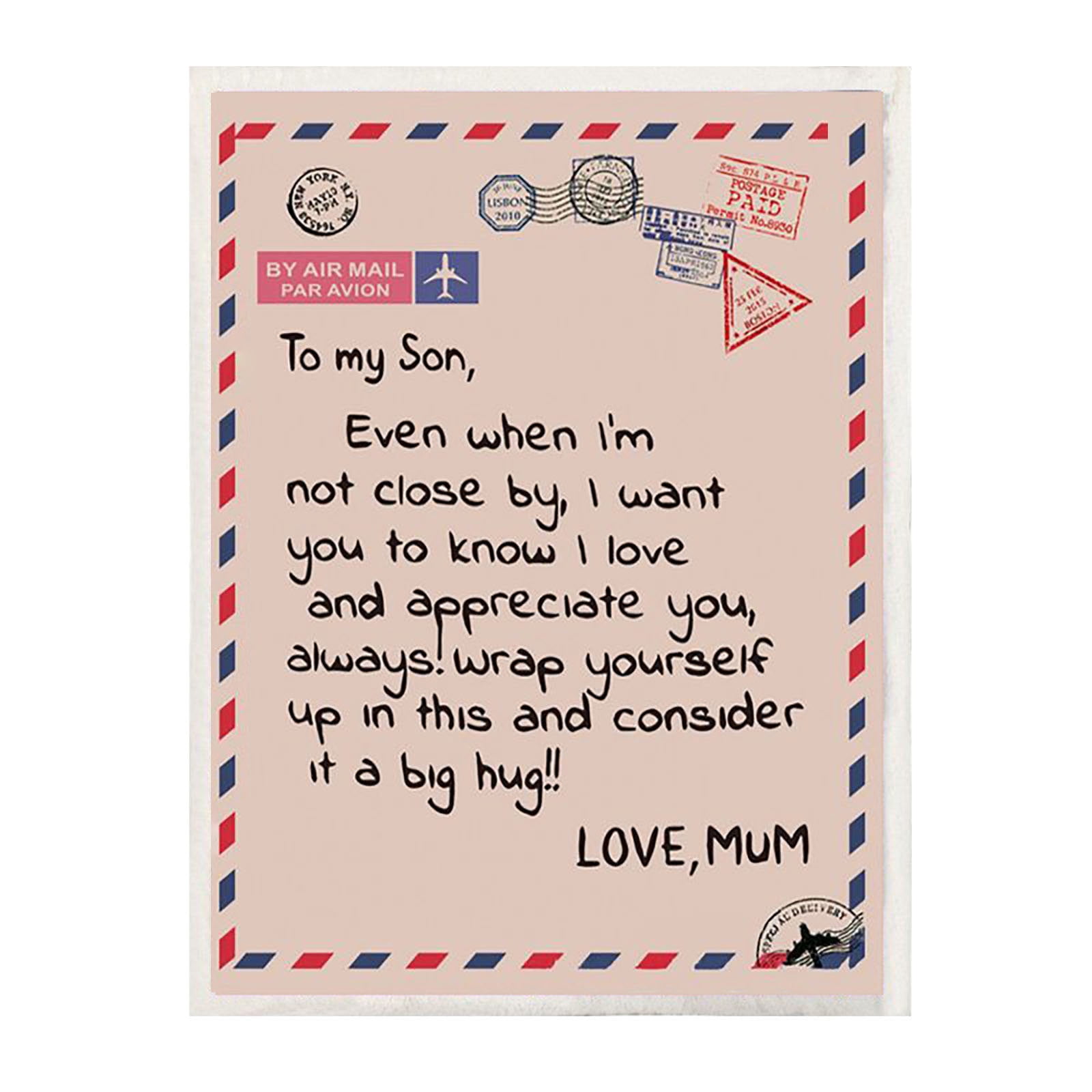 daughter gift letter hug blanket for daughter son gift for daughter