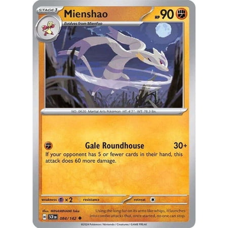 Pokemon Stellar Crown Uncommon Mienshao #84